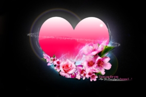 Heart & flowers780411522 300x200 - Heart & flowers - Love, Heart, Flowers